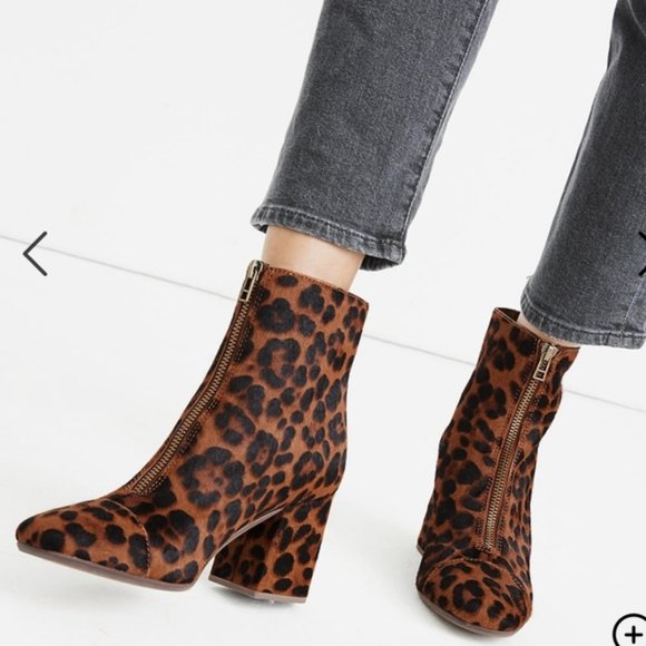 Madewell The Amalia Leopard Print Ankle Booties - Picture 2 of 10
